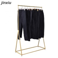 Heavy-duty clothes airing pole clothing store interior design store clothes display rack clothing rack