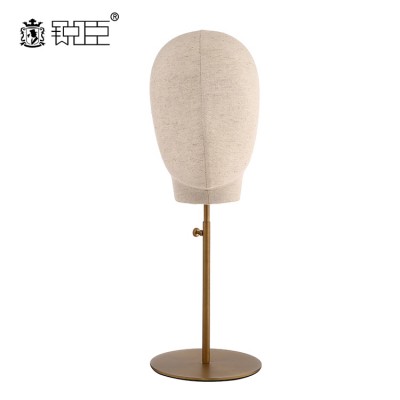 Mannequin Head Display Stand UK Warehouse Fabric Metal Stand Jewelry Necklace Hat Headband Display Adjustable Height