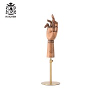 Flexible Fashion Mannequin Manikin Wooden Hand Model Design Jewelry Wallet Purse Display for Retail Store