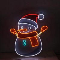 Outdoor Merry Christmas waterproof hanging letter sign bar flex neon led lighted sign