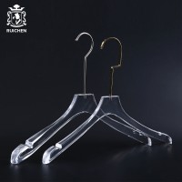 RUICHEN Wholesale Clothing Hangers Transparent Crystal Clear Acrylic Clothes Hangers acrylic clothes hanger