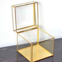 top glass  cabinet organizer hanging display box photo frame jewelry display