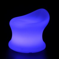 Hot selling outdoor furniture plastic led children stool glowing light up cube chairs led