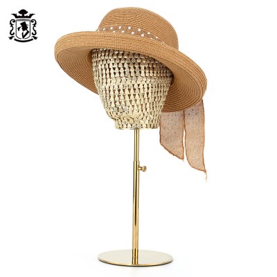 UK Warehouse Luxury Metal Cap Hat Rack  Display Stand With Head,Hat Display Rack For Retail Store