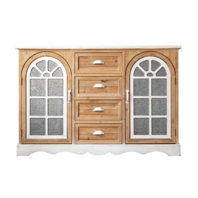 Elegant Vintage  Style Sideboard Cabinet Dining Room Console Table Chinese Fir Sideboard Table