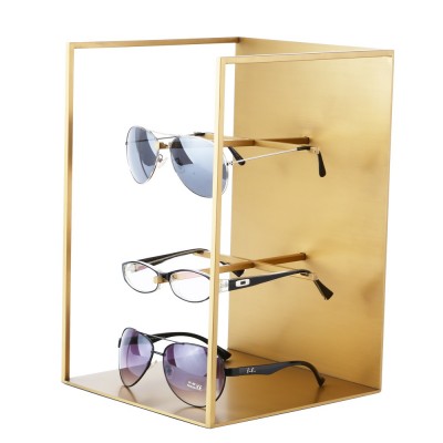 RuiChen Optical Shop Tabletop Retail Eyewear Holder Organizer Counter Stainless steel Glasses Display Frame Stand