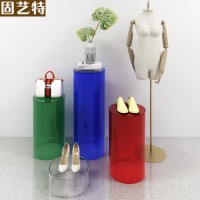 Fashion Store Shop Fittings Window Display Handbag Shoe Stand Colorful Clear Acrylic Display Case