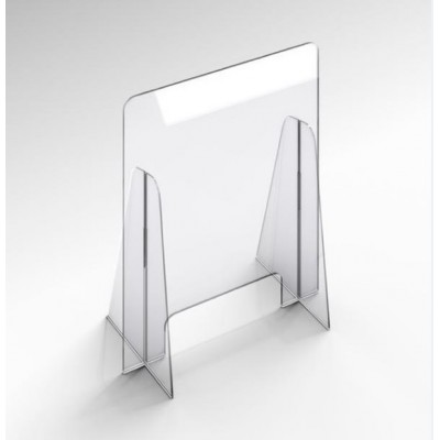 Retail Acrylic Food Sneeze Guard Post Glass Plexiglass Social Distancing Shield Protective Dividers For Service Counter