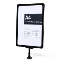 A4 Advertising Board Magnetic Photo Frame Poster Display Stand ABS Plastic Frame Table Stand for Retail Shops