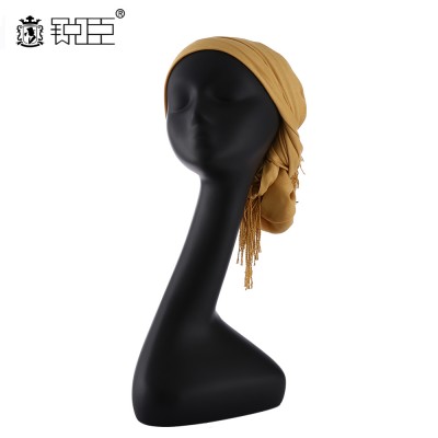 UK Warehouse Black Fiberglass Hat Wig Display Mannequin Head